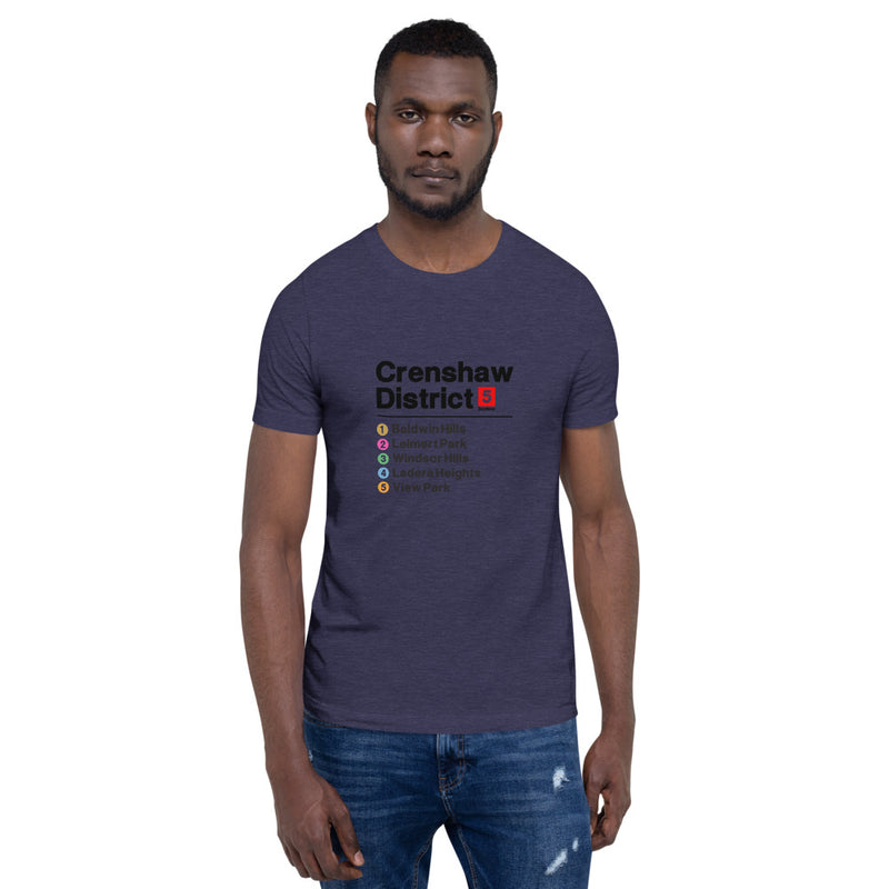 Crenshaw District Metro Black Print T Shirt