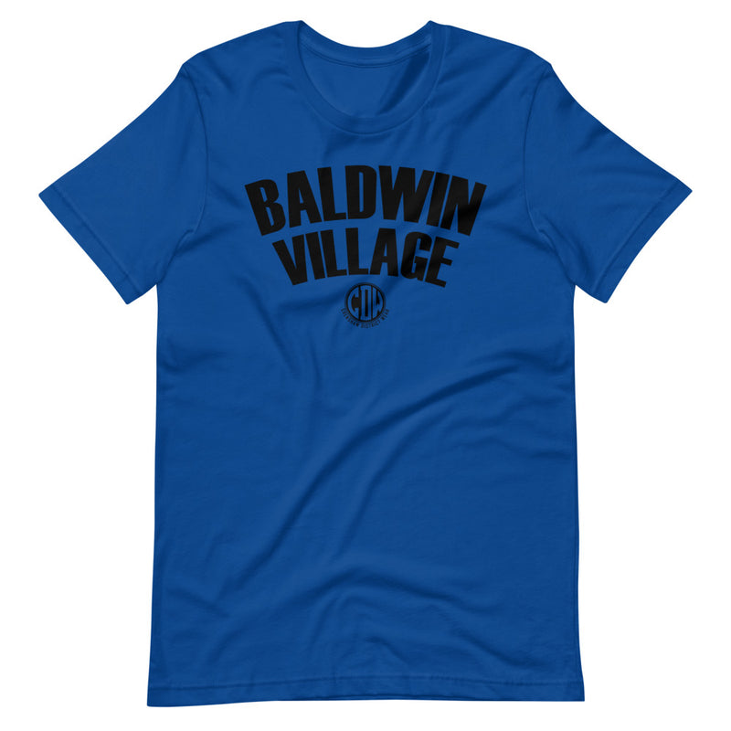Baldwin Village Black Print Unisex T-Shirt