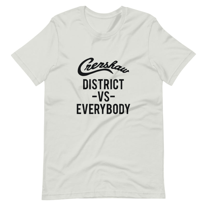 Crenshaw District Blk Logo -VS- Everybody Short-Sleeve Unisex T-Shirt